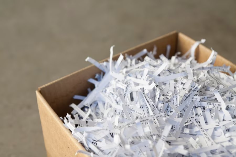 shredded paper